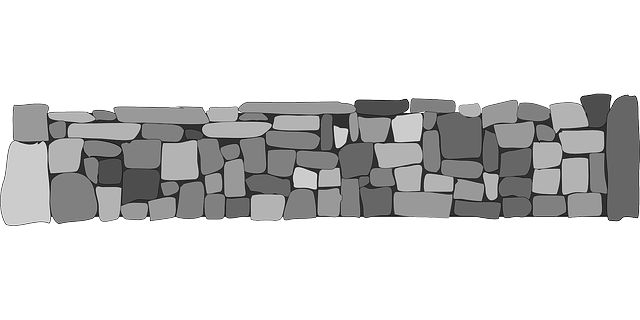 ilustrace jednoduchého betonového plotu